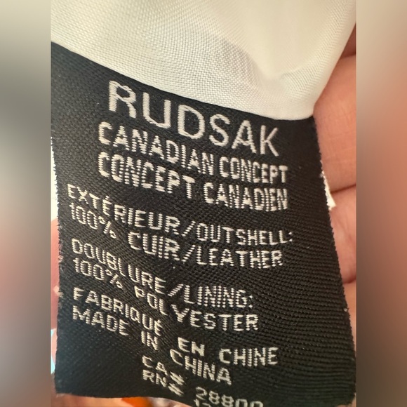 Rudsak “Lajour White Diamond Leather Moto Jacket NWOT - Picture 16 of 17